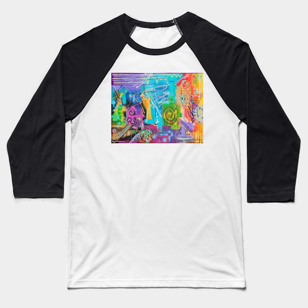 Vivid Thoughts Baseball T-Shirt by barbosaart